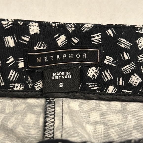 Metaphor Slacks Black and White Ladies Size 8 RN 15099 - Picture 3 of 6